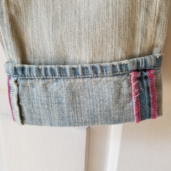 VS PINK denim bling sequin slim straight jeans - Picture 7 of 16